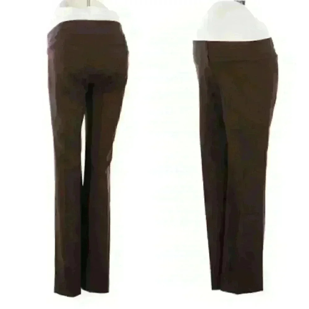 Ann Taylor Loft Maternity brown dress pants 2 - Picture 1 of 3